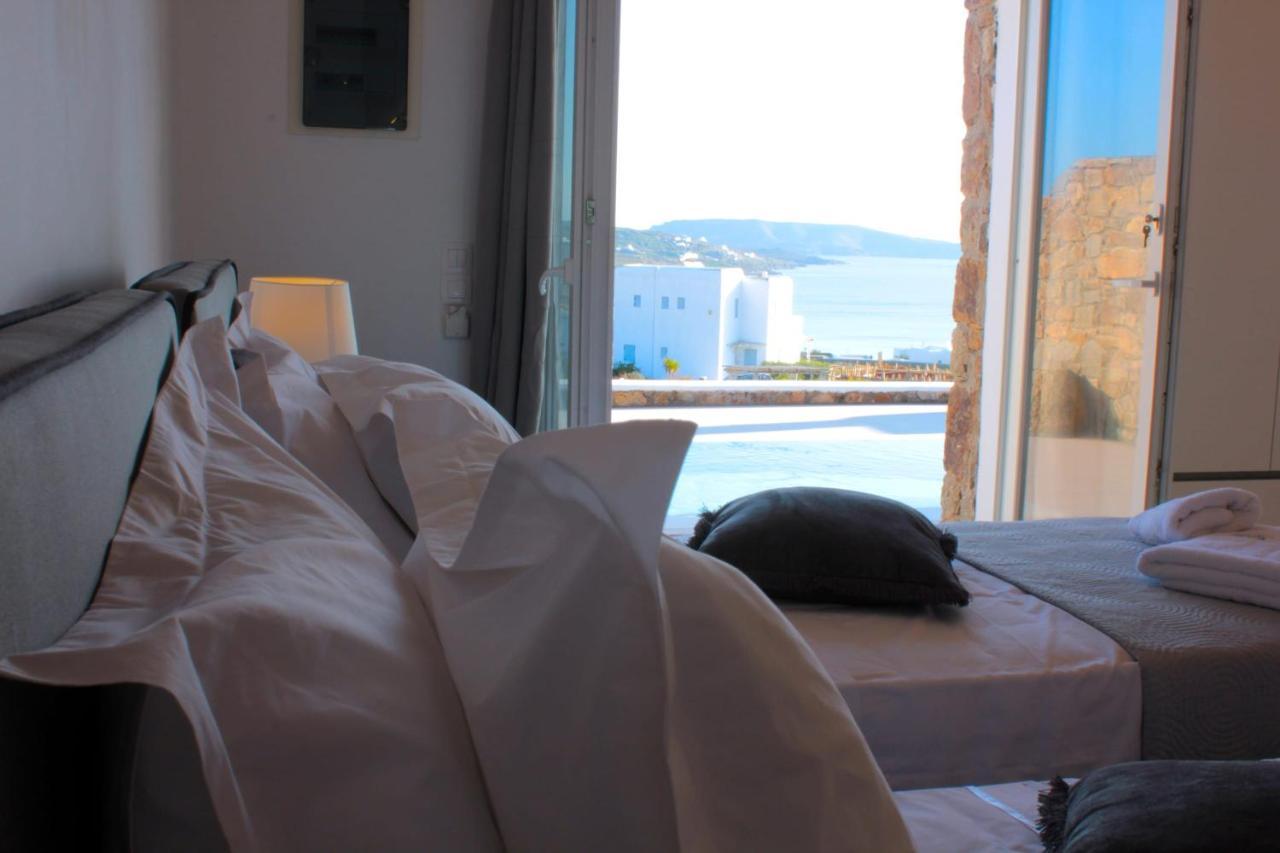 Mykonian Luxury Light Blue Villa With Private Pool Kalafatis Exterior foto