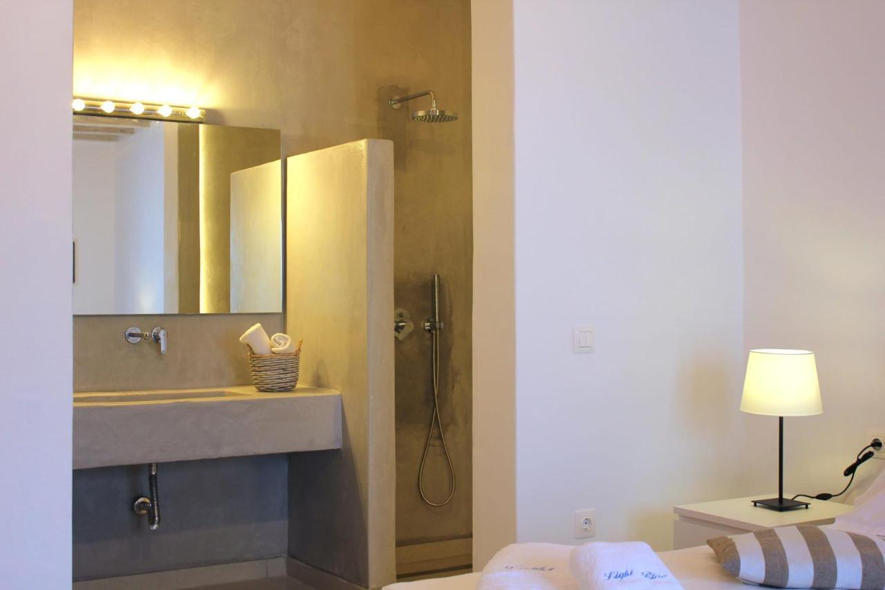 Mykonian Luxury Light Blue Villa With Private Pool Kalafatis Exterior foto